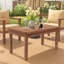 Table de patio en bois brun foncé-1230664086