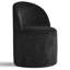 Chaise de salle à manger rembourrée roulante avec roulettes cachées (ensemble de 6)-333930324