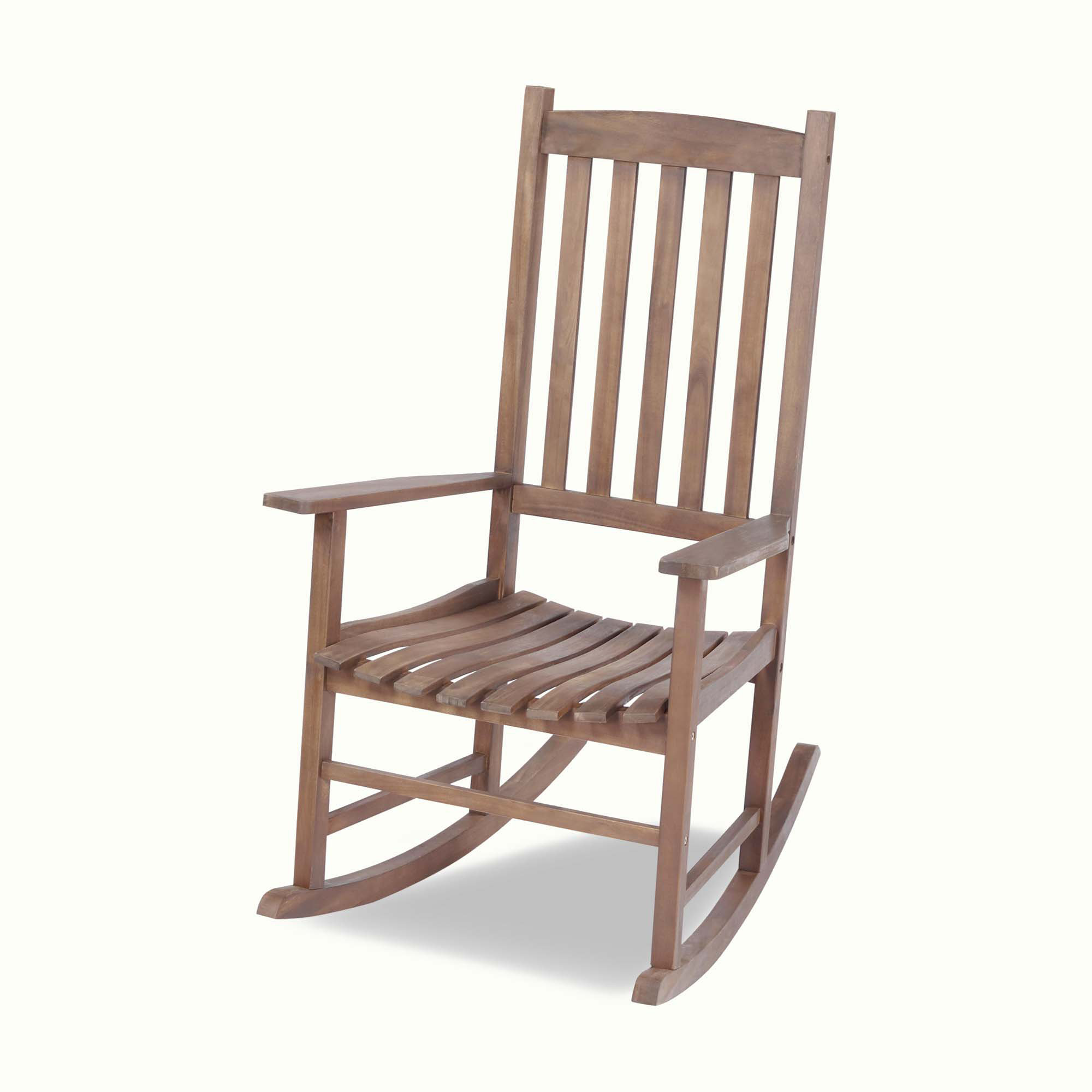 Winston Porter Outdoor Rocking Chair Patio Rocker Brown | Wayfair