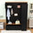 Hall Tree with Storage Bench, 4 Drawers, 2 Cabinets, 4 Hooks and Side Storage Organizer-129754465