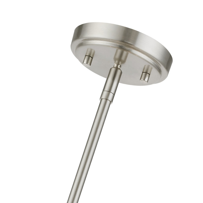 Harahan 5 - Light Steel Dimmable Chandelier, Brushed Nickel
