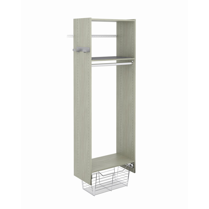 Rangement pour salle de lavage Grid, Gris patiné