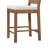 Judd 24.50'' Seat Height Modern Rustic Rubberwood Counter Stools With Upholstered Seat And Handwoven Rattan Back-115748842