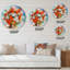 Nature morte au bouquet de coquelicots et de marguerites - Horloge murale traditionnelle-72886736