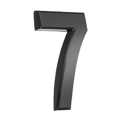 3 Inch Black Modern House Numbers Mailbox Numbers 0-9 Self-Adhesive Street Door Home Address Metal Numbers For Outside Or Inside Signs Easy Install