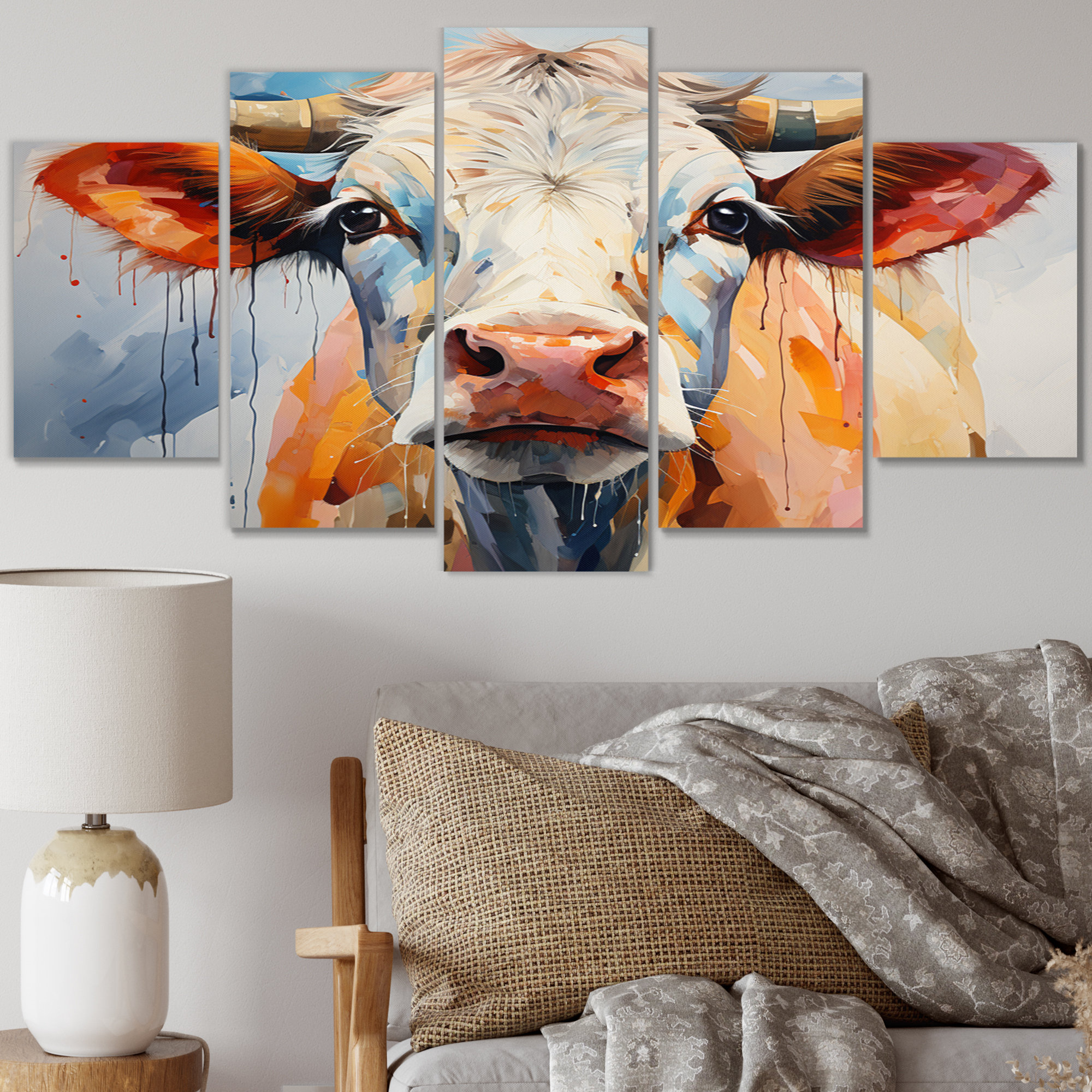 August Grove® Colorful Castle III Cattle Metal Wall Decor Set Wayfair