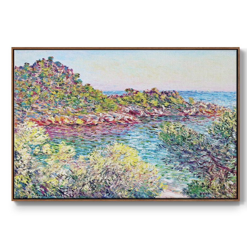 Paysage près de Montecarlo, 1883, H 17 po x l 25 po x P 2 po, Noyer