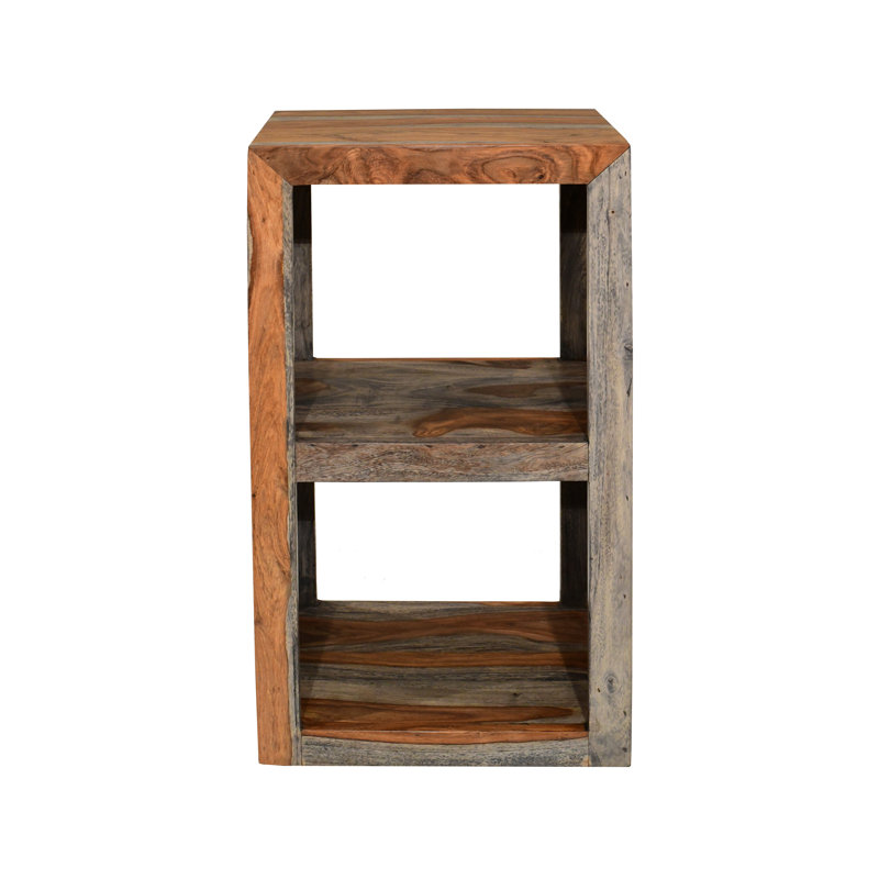 Goa Cube Solid Wood End Table
