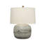 Cocoon Table Lamp, White Washed Bamboo