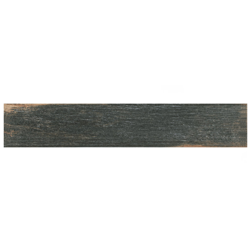 Bora 3" x 18" Porcelain Wood Look Subway Wall & Floor Tile, Dark