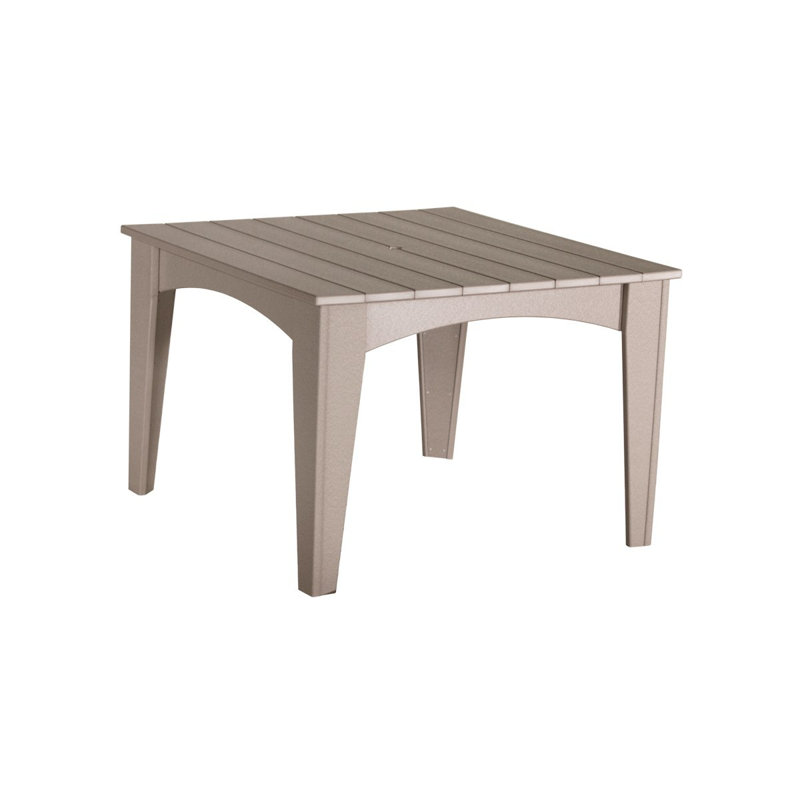Table carrée 30 po Haelly, Bois vieilli