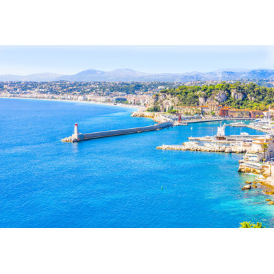 The Coast Of Nice by Gianliguori - Wrapped Canvas Print