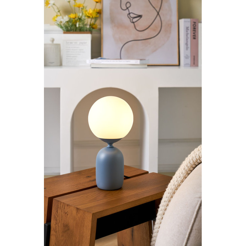 Mensie 30cm Standard Table Lamp, Blue