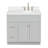 Abell 37'' Single Bathroom Vanity with White Quartz Top-2098577365