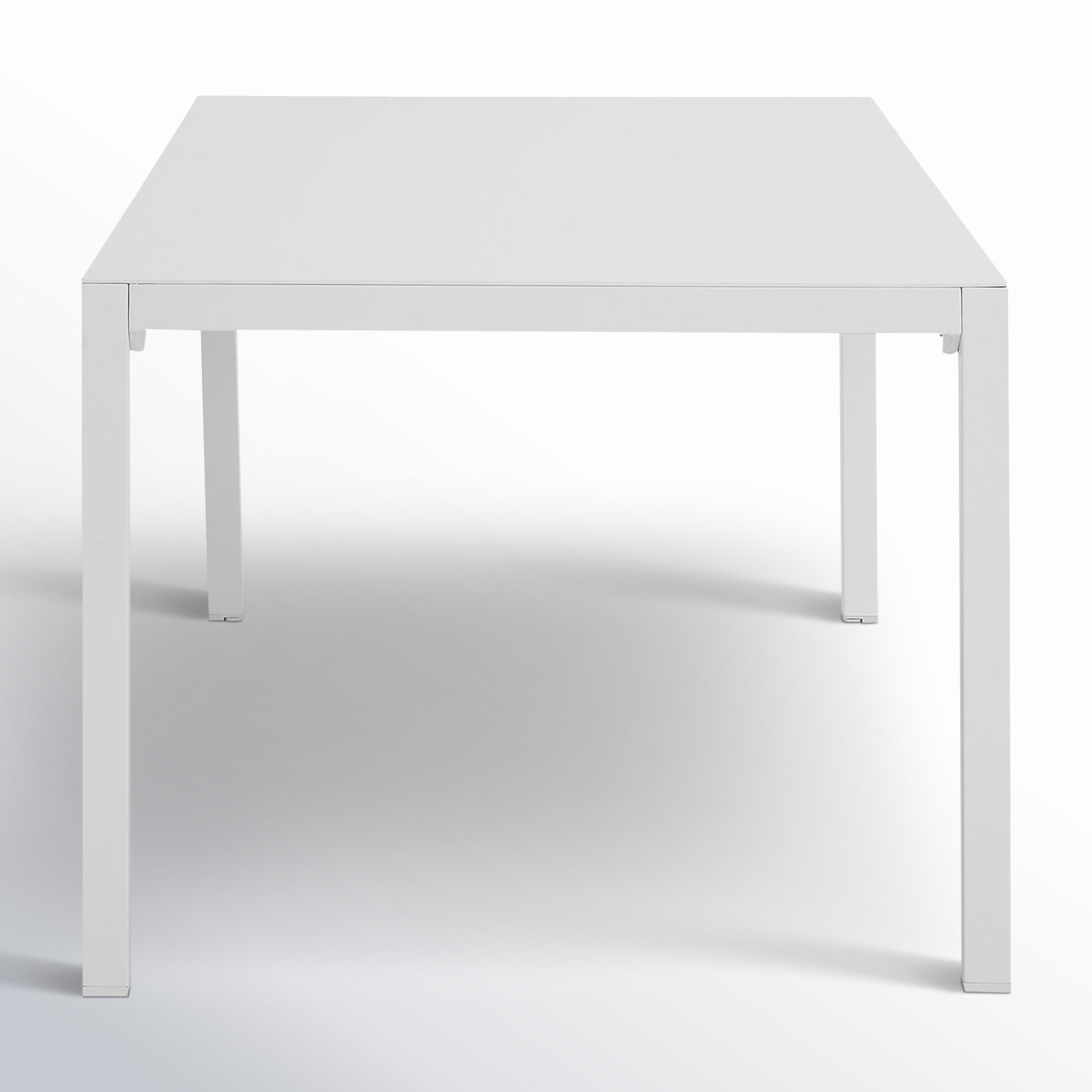 Armando Aluminum Outdoor Dining Table, White