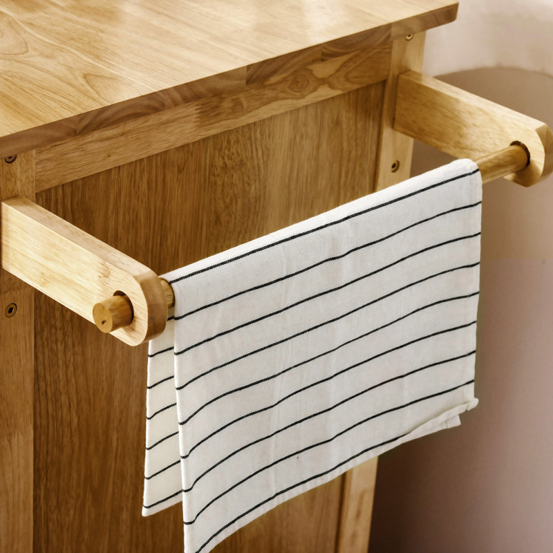 Kitchen Island On Wheels(No Include Stool)