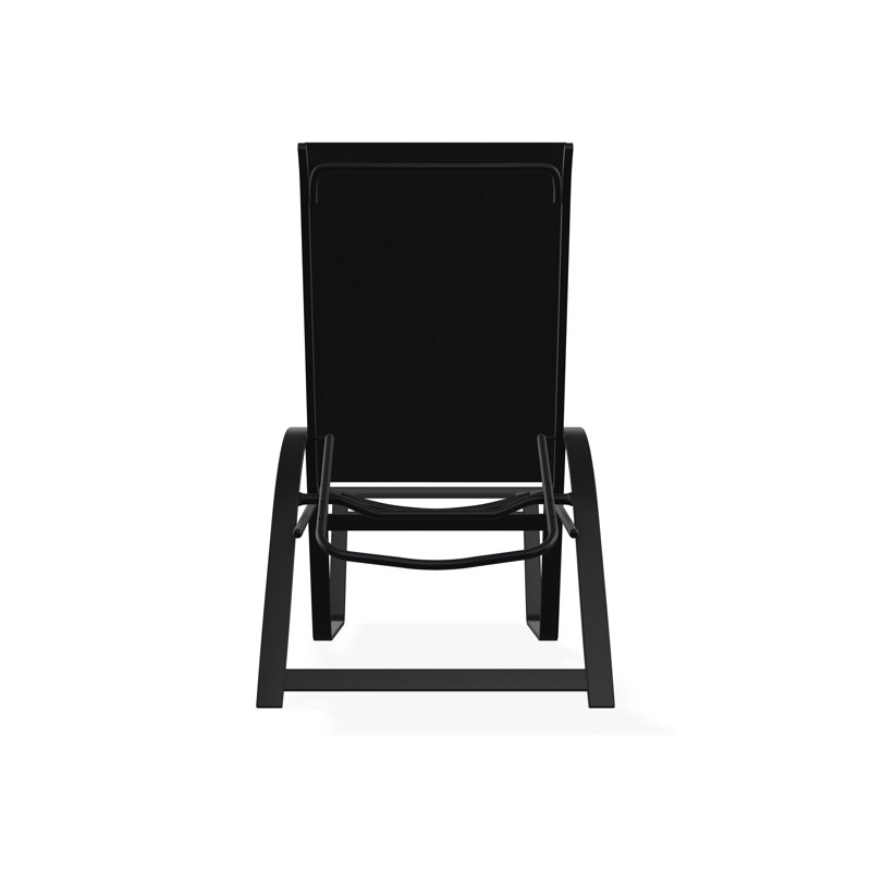 Chaise longue empilable Aruba II, Noir, Noir 5D Sunbrella®
