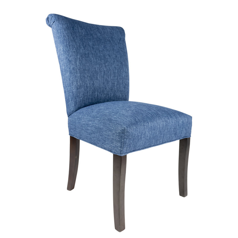 Armannai 18.5'' H Fabric Upholstered Parsons Chair, Blue Denim