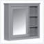 Armoire à pharmacie murale à miroir 3 tablettes ouvertes-121088128