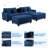 Cottie 4-piece Corduroy Upholstered Sectional-96766410