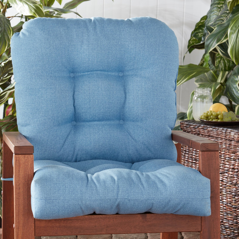Coussin de chaise d'extérieur Lester, En jean, 1, H 21 po x l 21 po x P 21 po