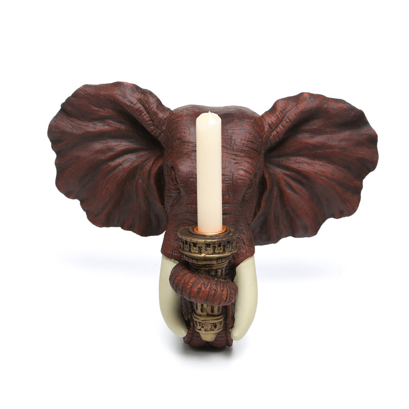 Elephant Sculptural Wall Sconce