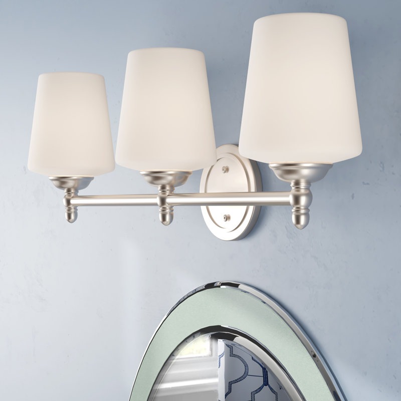 Aghaboy 3 - Light Dimmable Bath Bar, Brushed Nickel