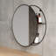 Cirko Metal Flat Mirror with Shelves