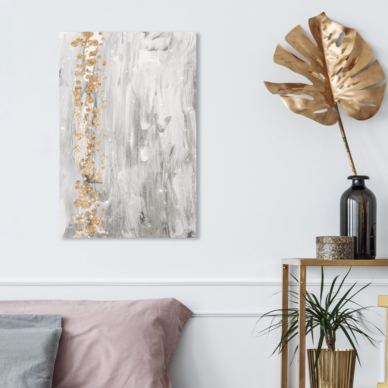 «Abstract Butterfly Forest Light Brush Strokes», reproduction d'impression sur toile, Toile tendue, H 45 po x l 30 po