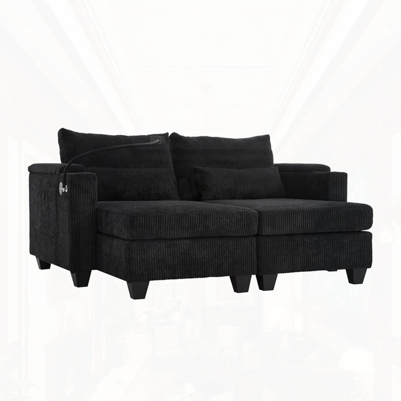 Méridienne convertible, Noir, noir, noir, noir