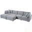 Canapé modulaire en U avec 2 repose-pieds mobiles-1483299412
