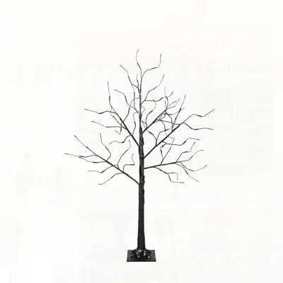 Ensemble d'arbre de Noël artificiel avec lumières mauves pour la décoration des Fêtes