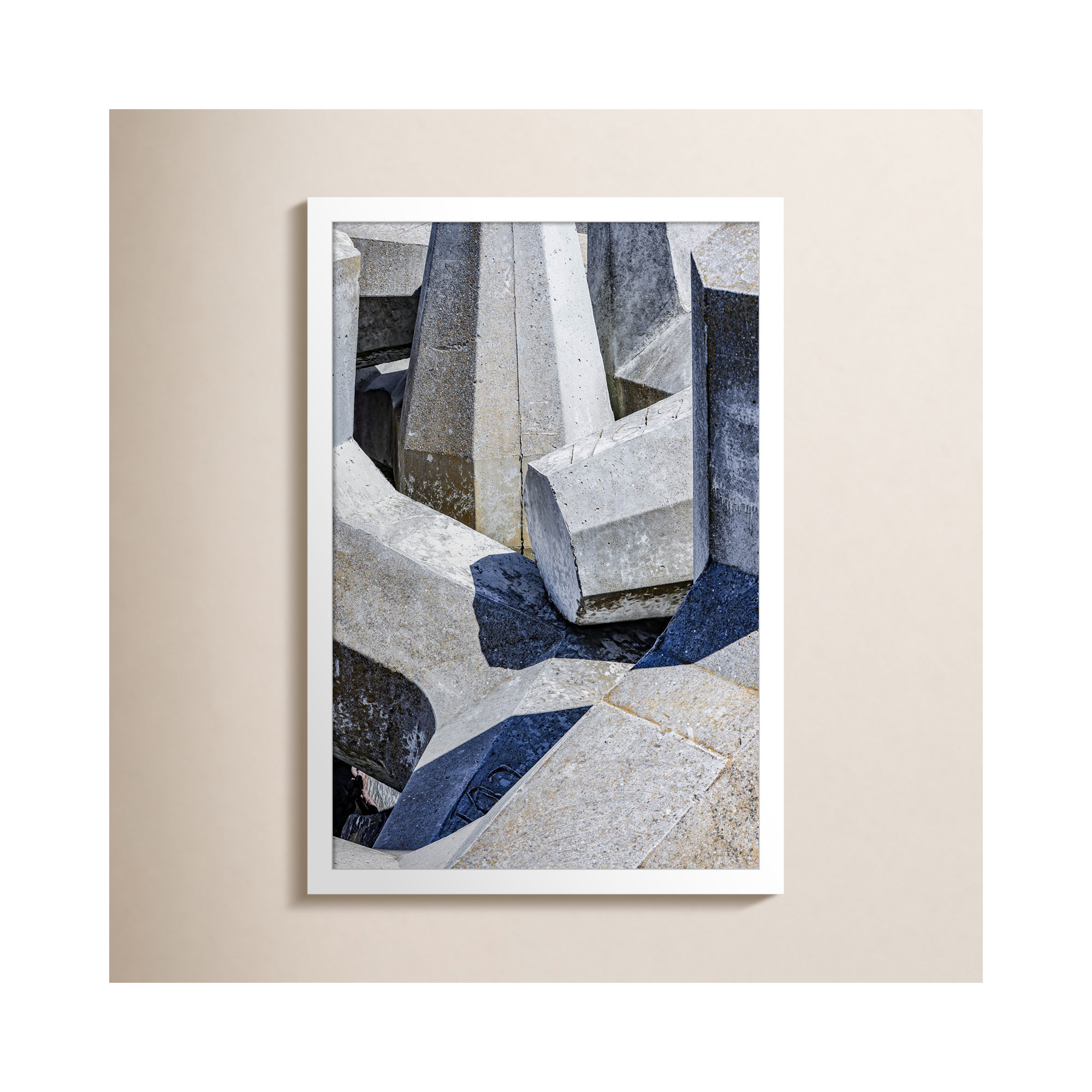Geometric 02 by Shot by Clint Wood Framed Wall Art Print, White, 21" H x 15" W