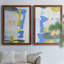 Toile encadrée de qualité supérieure Rorschach Rainbow I - prête à être accrochée-74646316-74646313