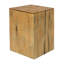Table de bout empilable carrée - colonne, mélange d'ombrage naturel rétro, chambre à coucher, espaces de rassemblement extérieurs, design moderne, tables, aspect bois réaliste, décoration de chambre à coucher-931335721