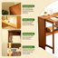 Bureau pliant en bambou, bureau d'ordinateur peu encombrant pour les petits espaces, table d'étude pliable pour chambre à coucher, bureau personnel, dortoir, appartement-1948096772