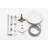 Wall Mounted Shower Assembly Kit For Bathroom - High 10" Stainless Steel Rain Head And Handheld 2 Way Balance Valve Brushed Nickel With & Handheld, Valve, Finish-127377164