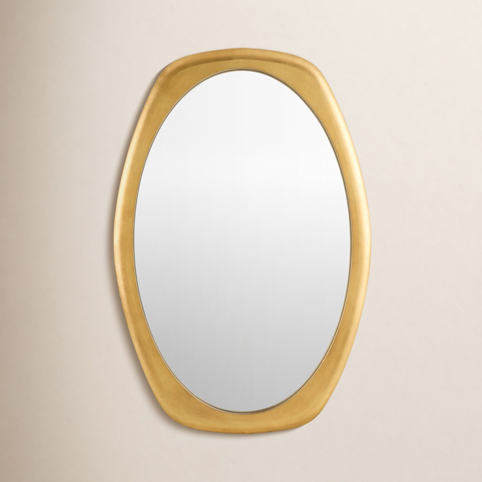 Ancram Antique Brass Accent Mirror, 39" x 26.5"