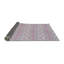 Tapis rose/zone grise à motifs-128328844