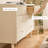 Modern Crystal-cream Solid Wood Accent Cabinet