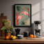 Flamingo Garden Tropical - Framed Print-994184077-994184079