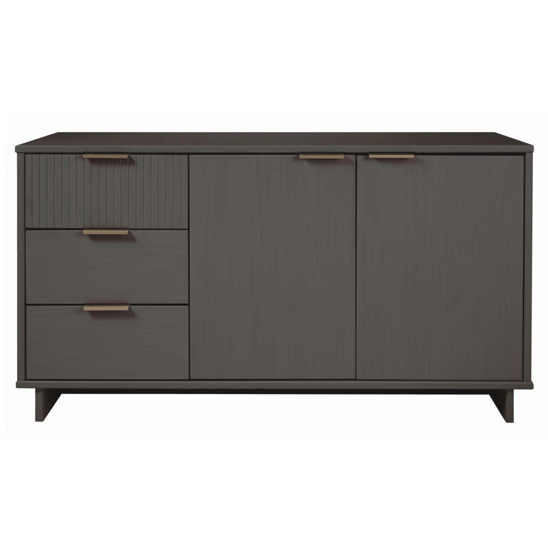 55" Sideboard in Charcoal Gray, Charcoal Gray