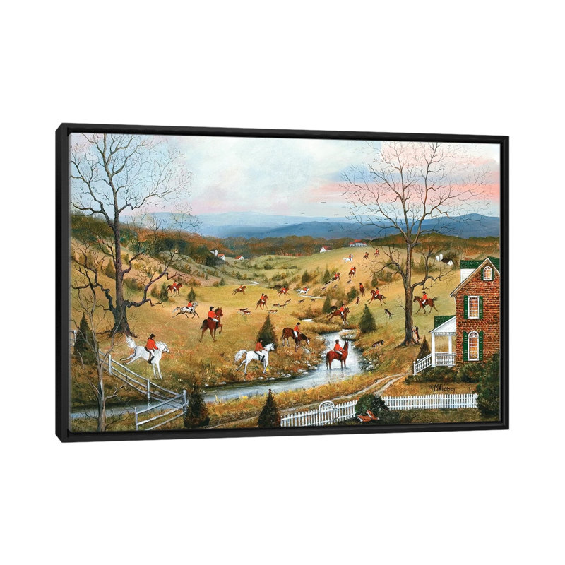Out Foxed, 101.6 cm H x 152.4 cm W x 4.445 cm D, Black