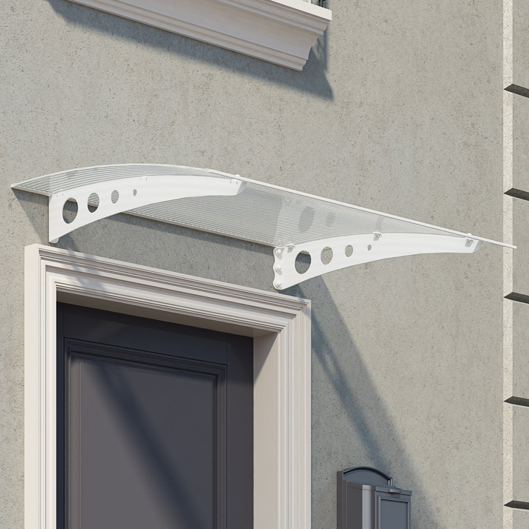 Palram Canopia White Lyra 1350 Twinwall Door Canopy - Image 4