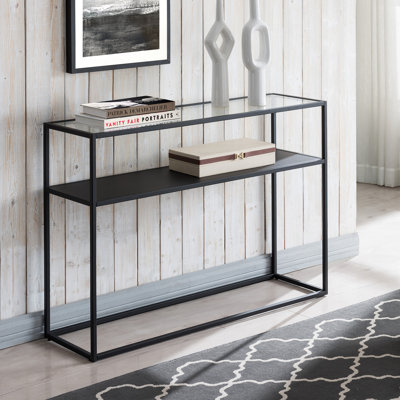 Duran 42'' Glass Top Console Table