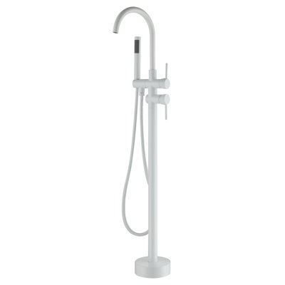 2 Handle Floor Freestanding Tub Filler with Diverter