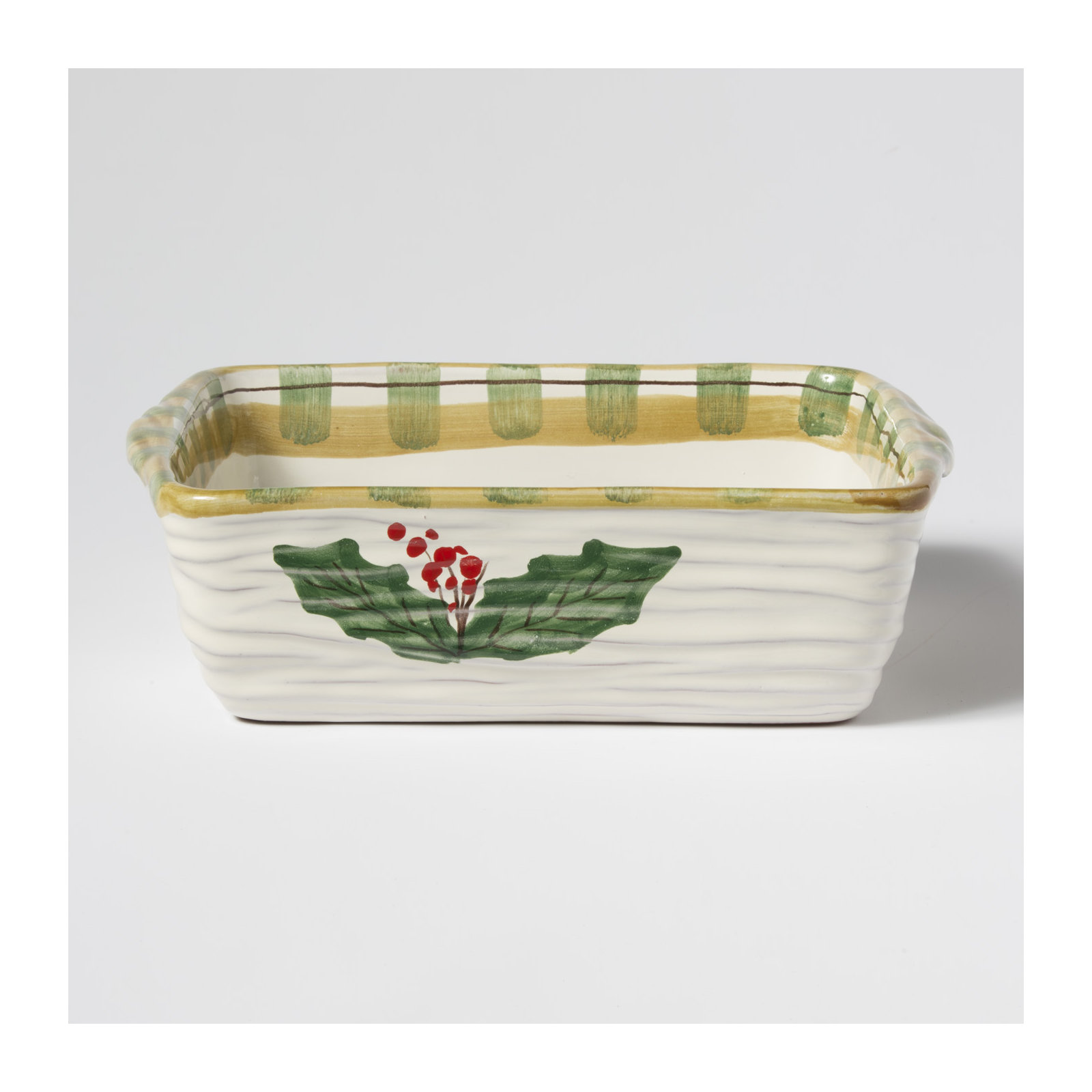Old St. Nick Square Earthenware Baker