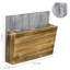 Wall Mounted Solid Wood Magazine Rack
