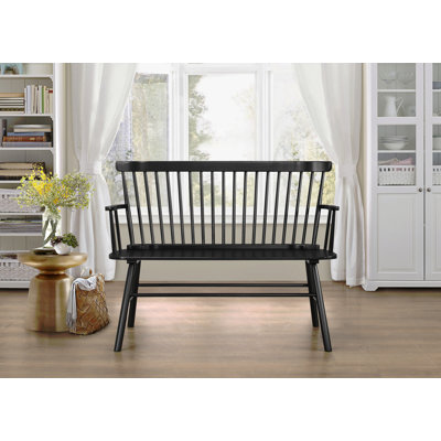Chaise en bois noir 1pc