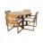 Uvita 4 - Person Solid Wood Solid Wood Top Four Leg Dining Set-96260475